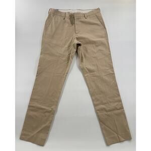 J.Crew Bowery Chino Pants 32x32 Khaki Cotton Dress Trouser Slim Fit New $79.50